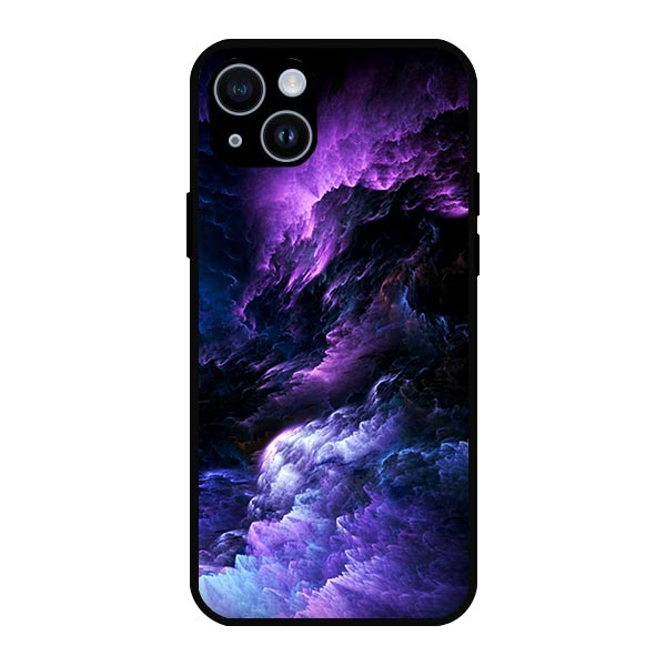 Abstract Cloud Art Metal & TPU Mobile Back Case Cover