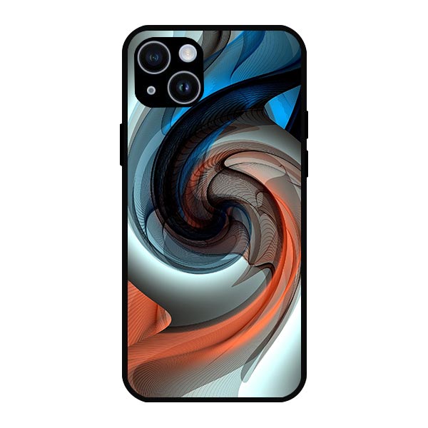 Abstract Amoled Colour Metal & TPU Mobile Back Case Cover