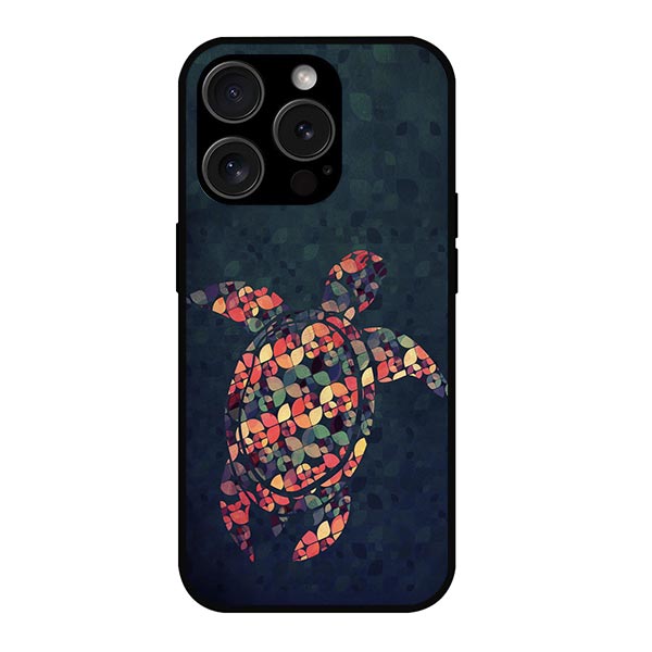 The Pattern Tortoise Abstract Metal & TPU Mobile Back Case Cover