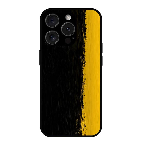 Yellow Wall Texture Abstract Metal & TPU Mobile Back Case Cover