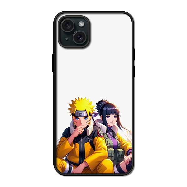 Naruto and Hinata From Naruto Metal & TPU Back Case Mobile Cover