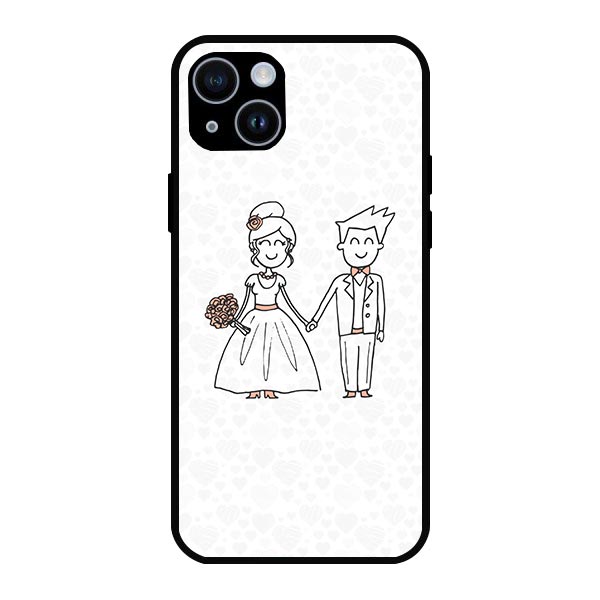 Love Couples Loveitt Cute Metal & TPU Mobile Back Case Cover