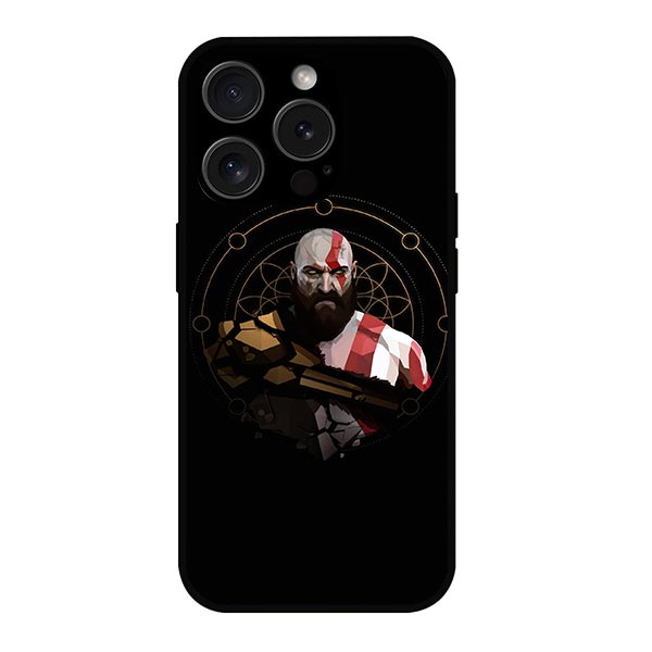 God Of War Kratos Metal & TPU Mobile Back Case Cover
