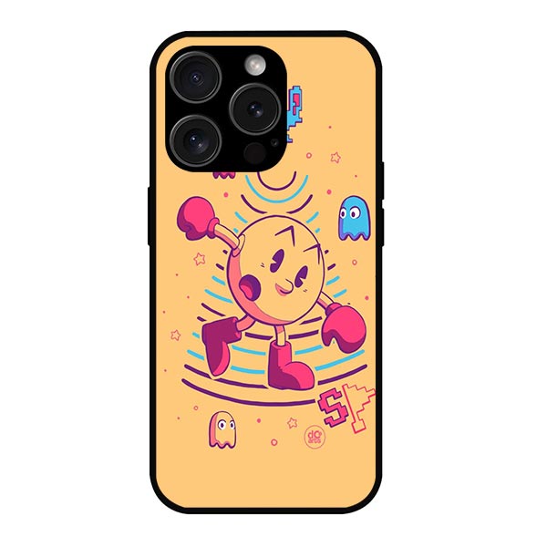 Pacman Retro Game Metal & TPU Mobile Back Case Cover