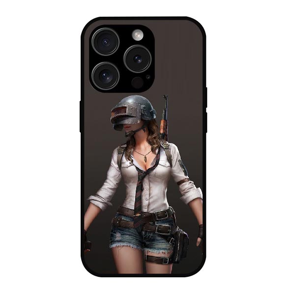 Pubg Girl Animation Metal & TPU Mobile Back Case Cover