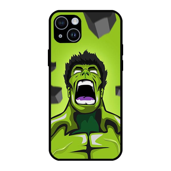 Green Hulk Marvel Metal & TPU Mobile Back Case Cover