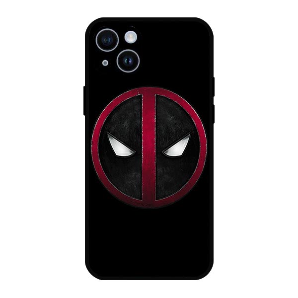 Deadpool Logo Marvel Metal & TPU Mobile Back Case Cover