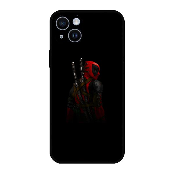 Deadpool Marvel Black Metal & TPU Mobile Back Case Cover
