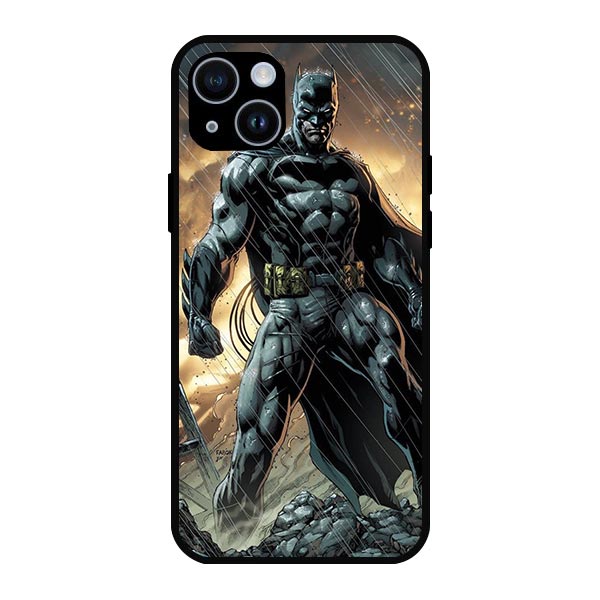 Batman Bruce Wayne Dark Knight Metal & TPU Mobile Back Case Cover