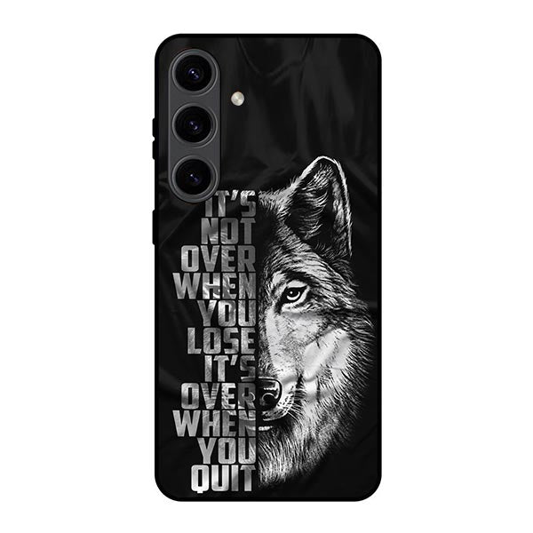 Never Give Up Inspiring Life Quotes Metal & TPU Mobile Back Case Cover