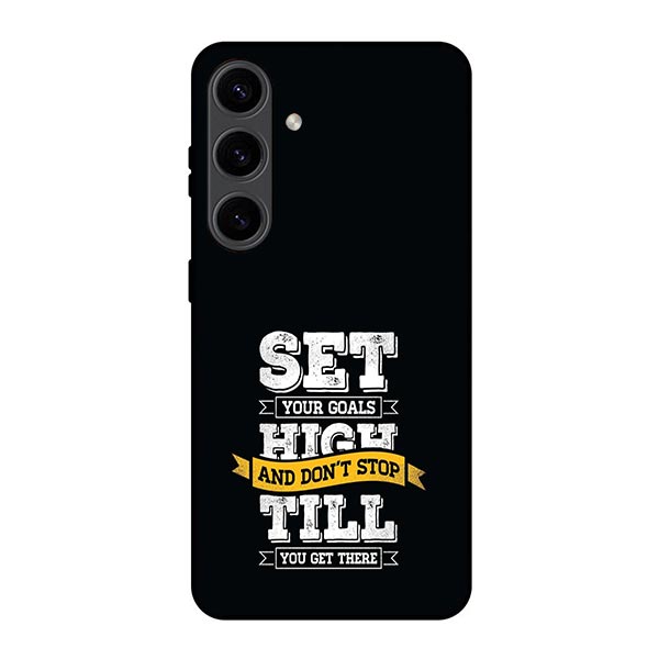 About Goals Motivation Inspiration Quote Metal & TPU Mobile Back Case Cover