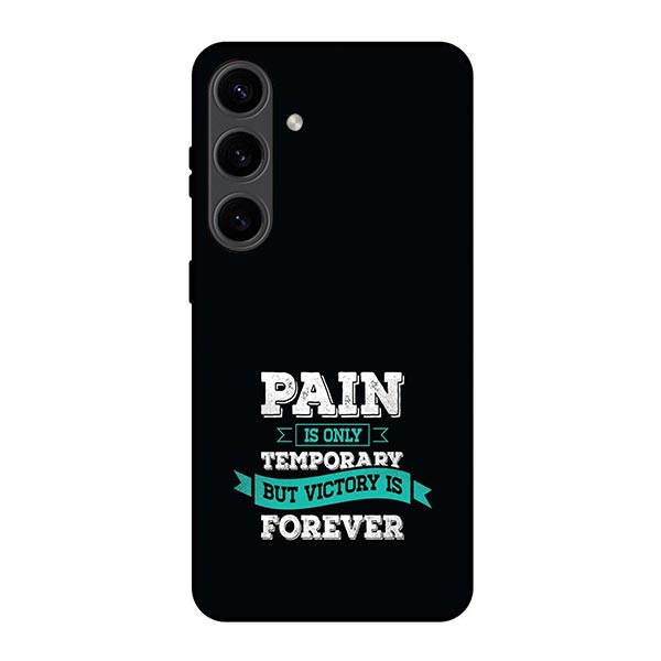 About Pain Motivation Inspiration Quote Metal & TPU Mobile Back Case Cover