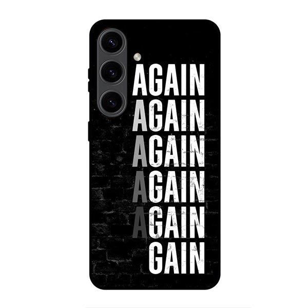 Again And Again Motivational Quote Metal & TPU Mobile Back Case Cover
